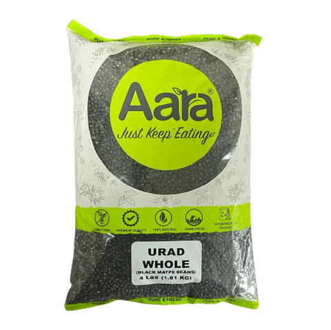 Wholesale Aara Udad Whole (Black Matpe Beans) - 4 lb  - 10 Pack (1 Case)