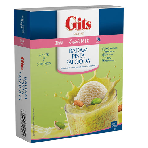 Gits Badam Pista Falooda (Drink Mix) - 7 Oz (200 Gm)