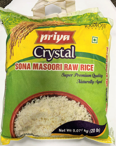 Priya Sona Masoori Crystal 20 lbs