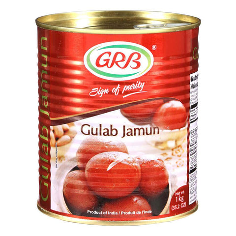 Wholesale GRB Gulab Jamun(Tin)  - 1 kg x 12 Pack (1 Case)