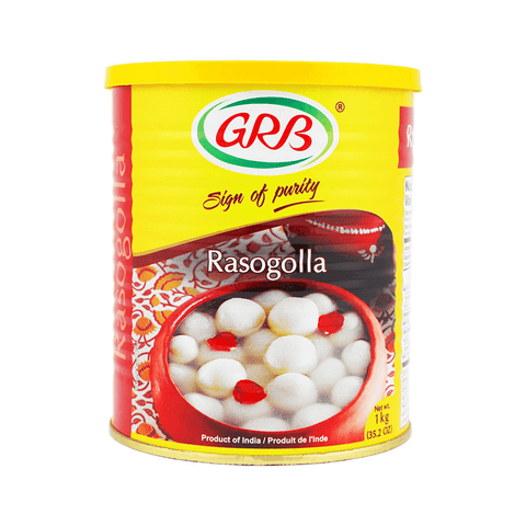 Wholesale GRB Rasogolla(Tin)  - 1 kg x 12 Pack (1 Case)