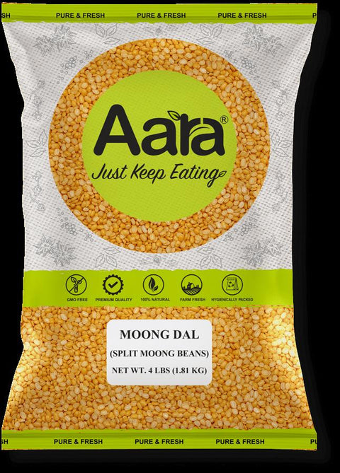 Wholesale Aara Yellow Moong Dal - 4 lb  - 10 Pack (1 Case)