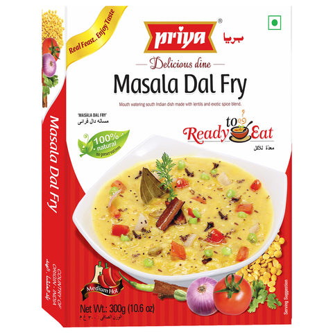 Priya RTE Masala Dal Fry - 300g (10.6oz)