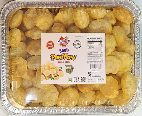 Modern Bread Sooji Pani Puri - 75 Pcs