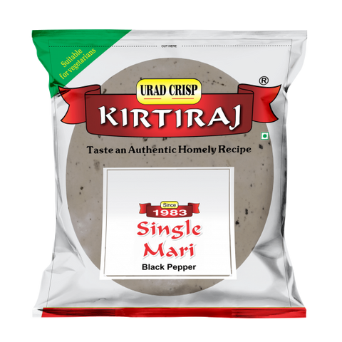 Kirtiraj Single Mari Papad (Black Pepper) - 200gm