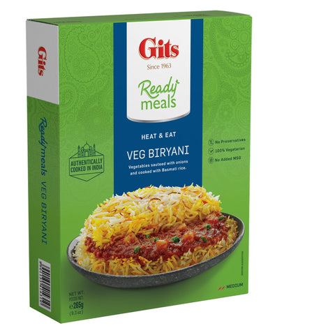 Gits Veg Biryani (Heat & Eat) - 10.5 Oz (300 Gm)