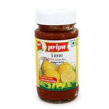 Priya Pickle Lime in Lime Juice ( Without Garlic )