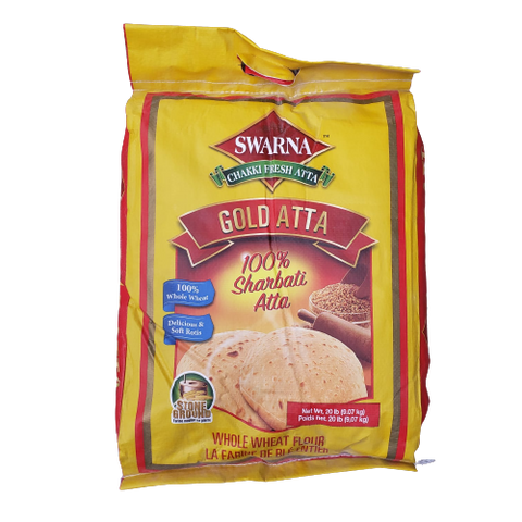 Swarna Chakki Gold Sharbati Atta - 20LB