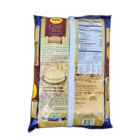 Sujata Gold Atta - 20LB